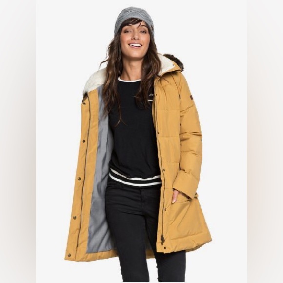 Roxy Ellie Water Repellent Longline Puffa Jacket